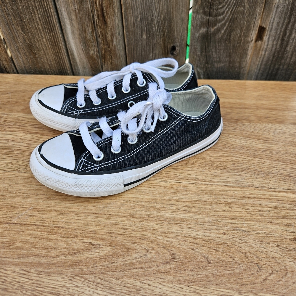 Converse All Star Black and White Canvas Sneakers Unisex Size 11.5 - Picture 6 of 16